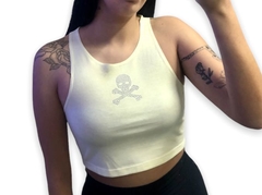 Top musculosa Strass Calavera - Bella Hechicera                                                                                                      