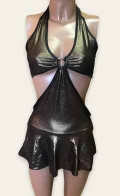 Trikini vestido dorado