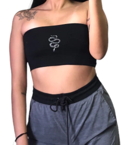 Top bando strass varios diseños