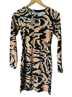 Vestido Estampado Animal Print Modal Soft Mujer Cebra