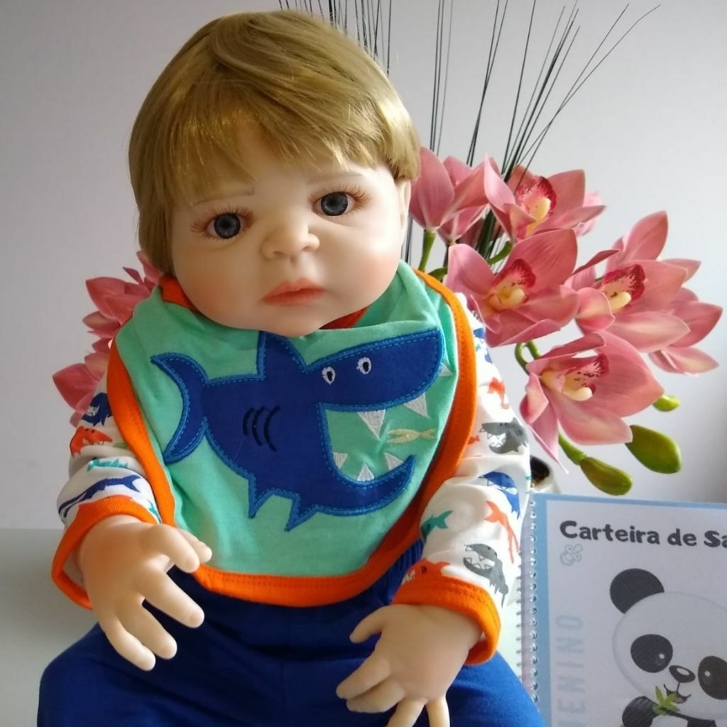 Arthur Bebe Reborn Masculino ® + Chupeta, Mamadeira e Certidão