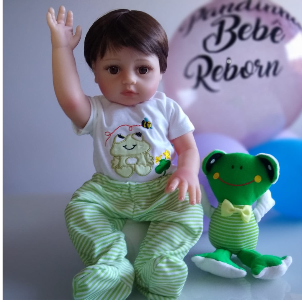 Roupinhas para Boneca Bebê Reborn Conjunto Listras