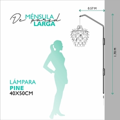 MÉNSULA LARGA + LÁMPARA PINE