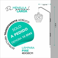 MÉNSULA LARGA + LÁMPARA PINE - comprar online