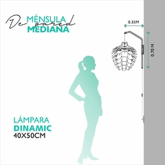 MÉNSULA MEDIANA + LAMPARA DINAMIC