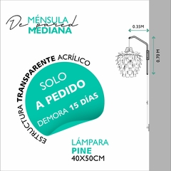 MÉNSULA MEDIANA + LÁMAPARA PINE - tienda online