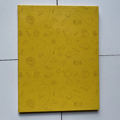 Cuaderno Tapa Dura Rayado Amarillo Cromitos en internet