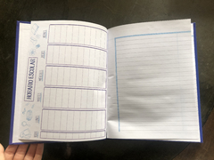 Cuaderno Tapa Dura Rayado Azul Liso - tienda online