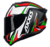 CAPACETE AXXIS DRAKEN VECTOR FOSCO PRETO BRANCO VERMELHO VERDE