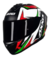 Imagem do CAPACETE AXXIS DRAKEN VECTOR FOSCO PRETO BRANCO VERMELHO VERDE