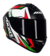 CAPACETE AXXIS DRAKEN VECTOR FOSCO PRETO BRANCO VERMELHO VERDE - G7 MOTOS