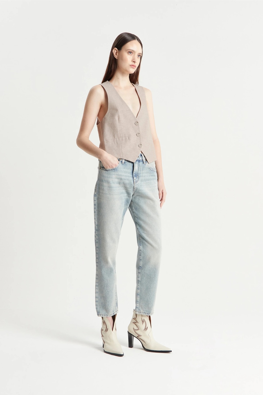 Pantalon boyfit sale