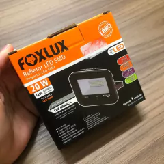 Refletor de LED 20W 6500K Luz Branca Bivolt Proteção IP65 Driver Embutido Foxlux - loja online