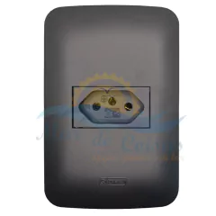 Tomada Simples 10a Preta Design