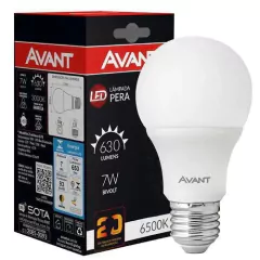 Lampada Led Bulbo Bivolt Econômica 6500k Branca fria P/ Bocal E27 7W