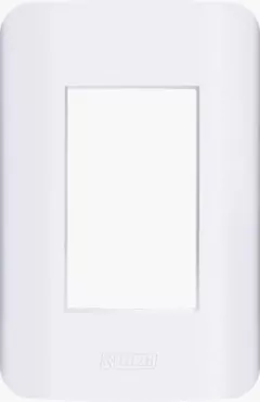 Placa 3 Modulos Com Suporte Canoa Branco 4x2