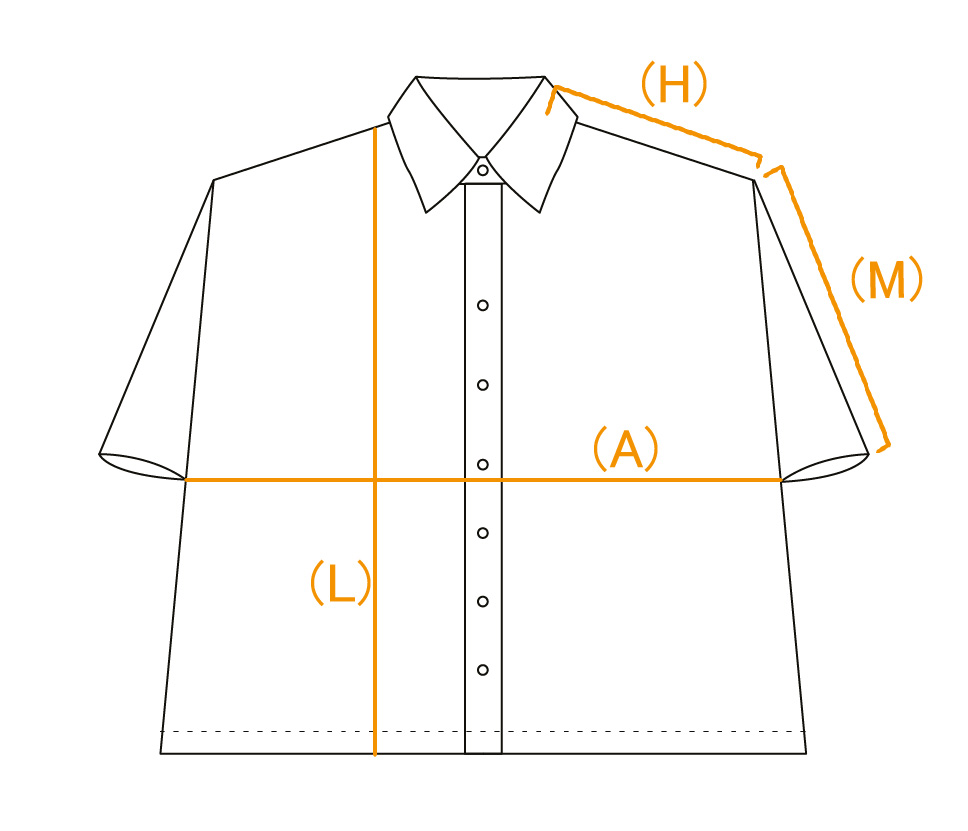 geometral medidas remera ginza benkyo