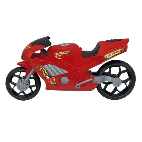 Moto de Motocross de Brinquedo com Apoio - Vermelho