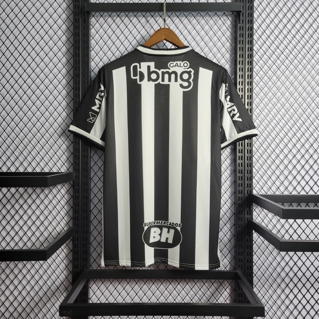 Camisa Atlético Mineiro I 22/23 s/n° Torcedor Adidas Masculina -  Preto+Branco