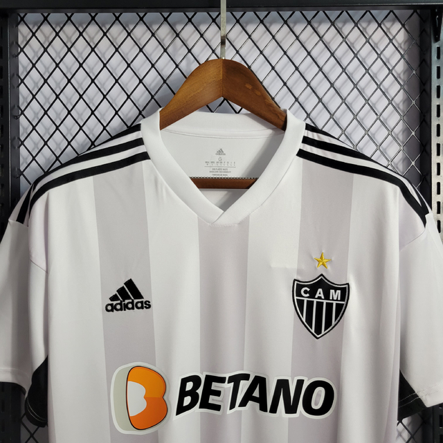 Camisa Atlético Mineiro II 22/23 s/n° Torcedor Adidas Masculina -  Branco+Preto