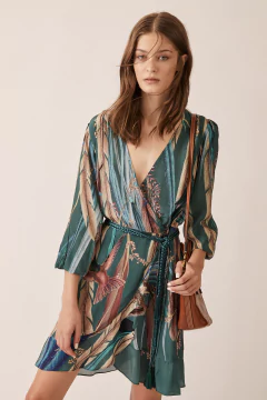 Iruya Wrap Short Dress - buy online