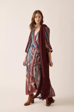 Iruya Wrap Long Dress