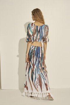 Iruya Wrap Tasseled Skirt on internet