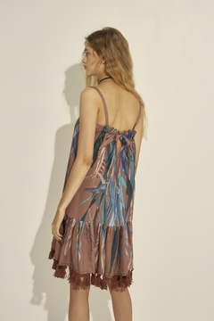 Iruya Tassle Ruffle Mini Dress - buy online