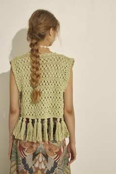 Crochet Tasseled Vest on internet