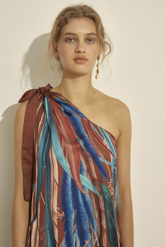 Iruya One Shoulder Long Dress - buy online