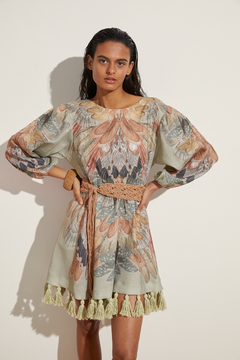 Uquia Tasseled Mini Dress on internet
