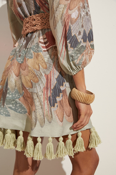 Uquia Tasseled Mini Dress - online store