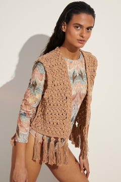 Crochet Tasseled Vest on internet