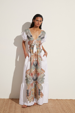 Uquia Ruffle Gown on internet