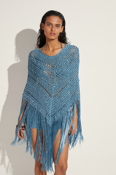 Crochet Long Triangle Poncho - online store