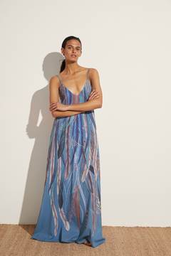 Iruya Long Dress With Straps on internet