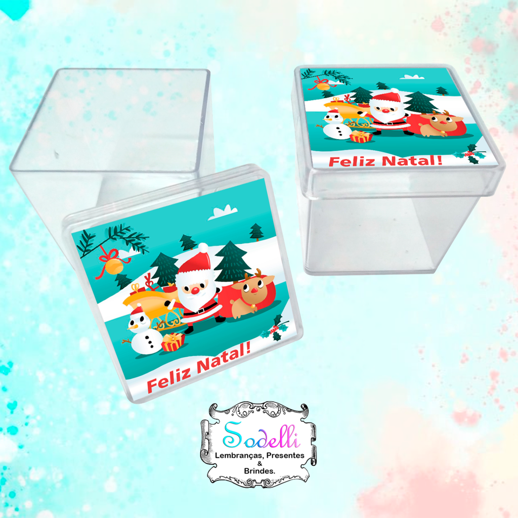 20 Cards de Natal Personalizados + Balas