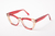 Óculos de grau Tóquio Marrom com Pintura Vermelha - comprar online