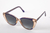 Óculos de sol Cancun Marrom com Pintura Azul - comprar online