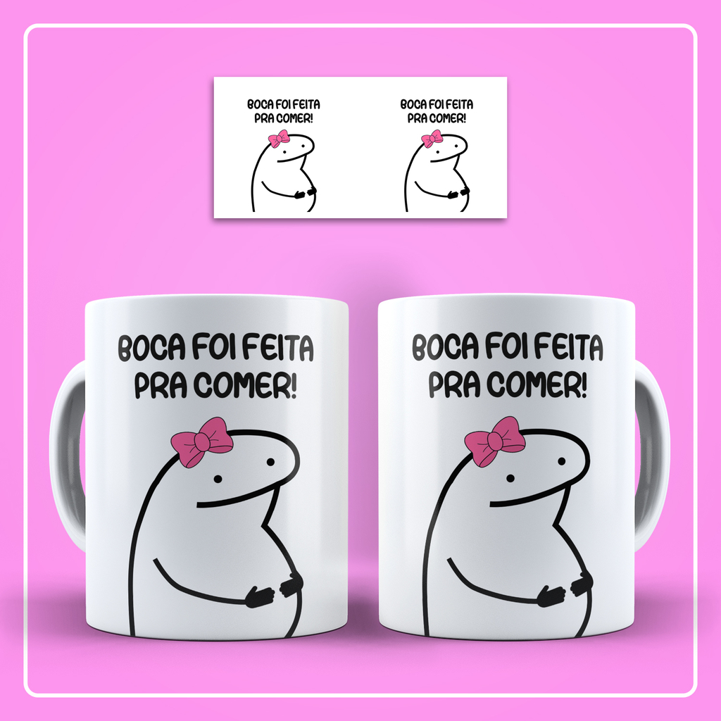 Caneca Meme Flork Dialogo