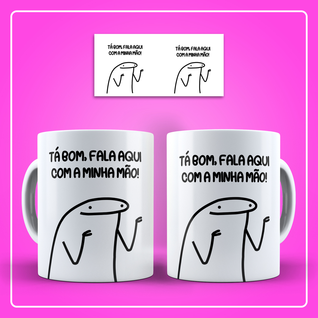 Caneca Meme Flork Dialogo