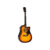 VIOLAO MICHAEL ELET. ACUST. FOLK CUTAWAY VMF361 - SUNBURST MATE
