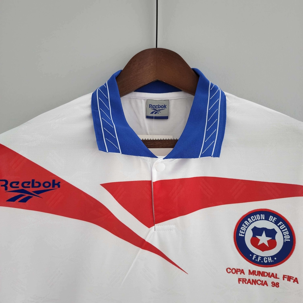 Camisa Retrô Seleção do Chile Copa 1998 Vermelha