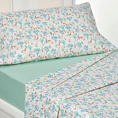 Imagen de Sabana Infantil Twin Size Danubio Chicos 90x190 Cm 132 Hilos
