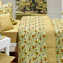 Sabana Infantil Twin Size Danubio Chicos 90x190 Cm 132 Hilos - comprar online