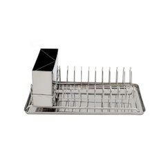 Escurridor Platos Acero Inoxidable 29x16 cm con Bandeja - comprar online