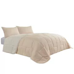 Acolchado Edredon Brick Queen Size Reversible + 2 Fundas de Almohada - Lima Home
