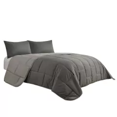 Imagen de Acolchado Edredon Brick Queen Size Reversible + 2 Fundas de Almohada