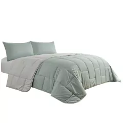 Acolchado Edredon Brick Queen Size Reversible + 2 Fundas de Almohada - comprar online