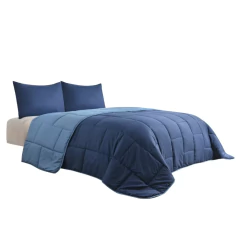 Imagen de Acolchado Edredon Brick King Size Reversible + 2 Fundas de Almohada
